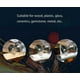 thumbnail image 4 of 10 discos de diamante para corte de diamante de 22 mm + 2 fresas de aleta de mandril de acero al carbono, ideales para cortar piedras preciosas, vidrio, cerámica, porcelana y azulejos, 4 of 5