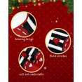 thumbnail image 6 of Red Love Heart Valentine's Day Christmas Tree Skirt 36 Inches Large Christmas Skirt Tree, Black Striped Tree Skirt Christmas Decorations for Fireplace Party Holidays Indoor Outdoor, 6 of 7