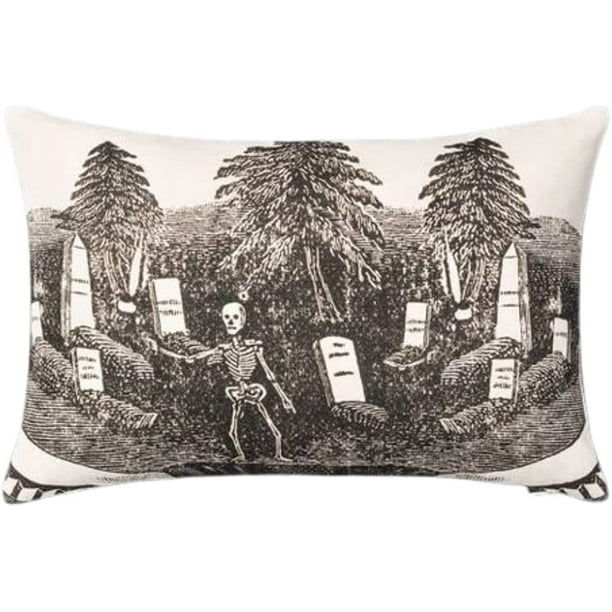 John Derian Skeleton Pillow