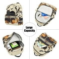 thumbnail image 5 of FORMRS Mini Backpack Purse for Women Quilted Travel Daypack Casual Shoulder Bag, Halloween Cat, 5 of 7