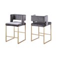 thumbnail image 1 of Alice Counter Stool, Set of 2, Grey, 1 of 2