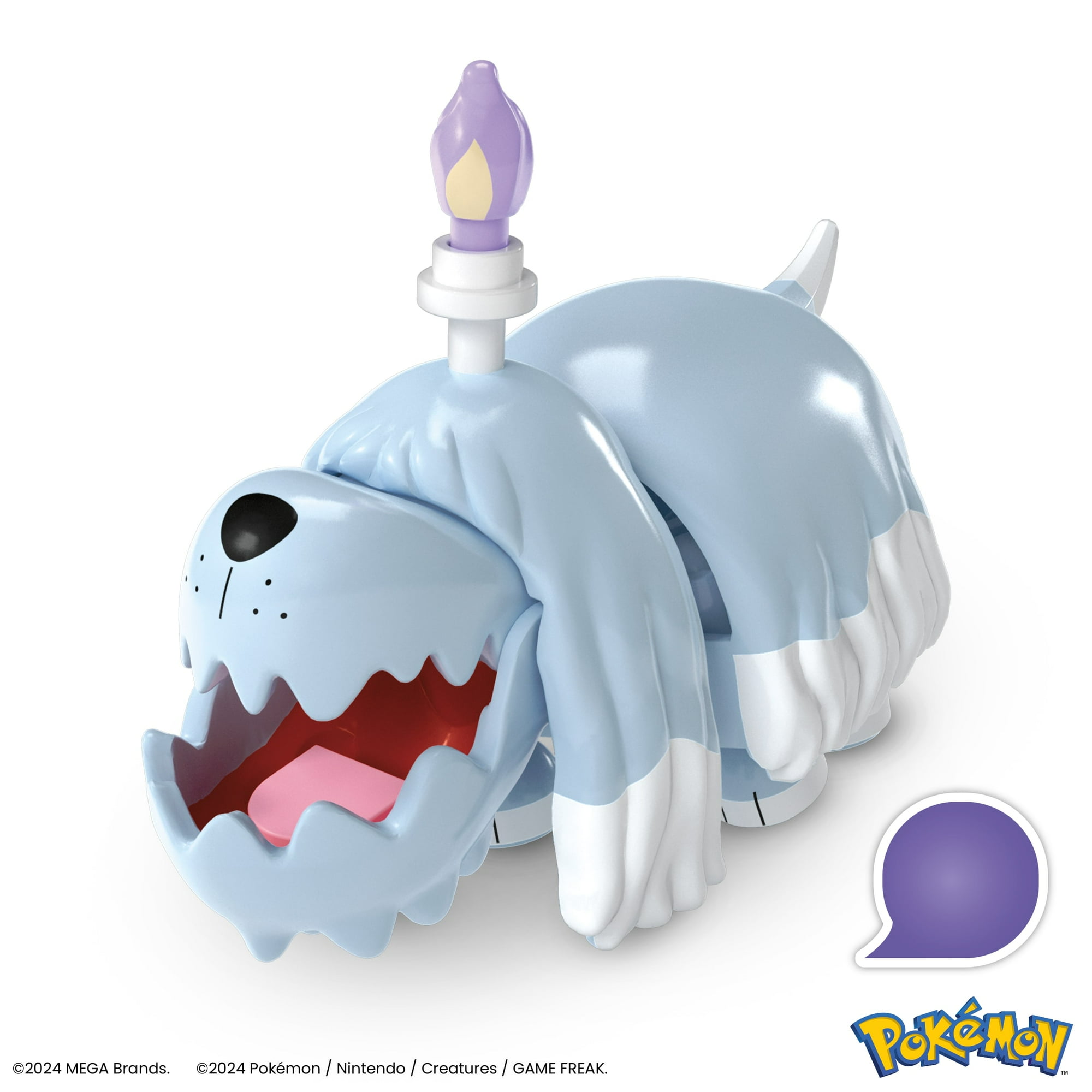 MEGA Pokémon Greavard Building Toy Kit, Poseable Action Figure (28 Pieces) for Kids