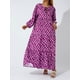 thumbnail image 4 of Txlixc Vestido Largo con Estampado Geométrico para Mujer, Vestido Suelto de Manga Larga con Escote en V para Primavera, Verano Txlixc Moda, 4 of 9