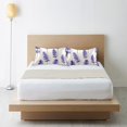 thumbnail image 6 of Yayeee Pillowcase Standard Size Set of 2 Satin Wrinkle Resistant Pillow Case, Lavender Pattern, 6 of 7