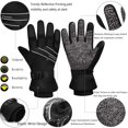 thumbnail image 4 of Guantes de invierno MOREOK impermeables, cortaviento, táctiles y cálidos, 4 of 6