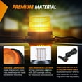 thumbnail image 4 of Nilight Led Strobe Light 40 Led Amber Warning safety Flash Beacon Lights 12V-24V with Magnetic and 16ft Straight Cord for Forklift Truck Tractor Golf Carts UTV Car Bus, 4 of 7