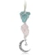 thumbnail image 1 of Amuleto colgante para coche: amazonita y cuarzo rosa, luna colgante y accesorios de cristal curativo, decoraciones para espejo retrovisor, amor propio, honestidad, claridad., 1 of 4