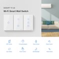 thumbnail image 2 of T0US3C-TX 3 Gang Smart WiFi Wall Light Switch APP/Touch Control Timer Standard Panel Smart Switch Compatible with Home/Nest &, 2 of 7