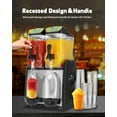thumbnail image 5 of GSEICE Slushy Machine for Frozen Drink, 8-Gallon Commercial Slushy Machine with 2 Tanks – Stainless Steel Frozen Drink Maker for Slushies, Cider & Cocktails | Ideal for Mobile Bars, Restaurants, 5 of 7
