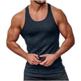 thumbnail image 7 of Eltusu Men's Tank Tops, Athletic Crewneck Pullover Sleeveless Summer Tee Shirts Navy Size M, 7 of 7
