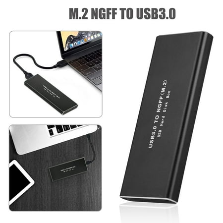 EEEkit M.2 NGFF to USB 3.0 SSD SATA HDD External Enclosure Case Aluminum Box 6Gbps for Windows (Best Ssd For Windows Xp)