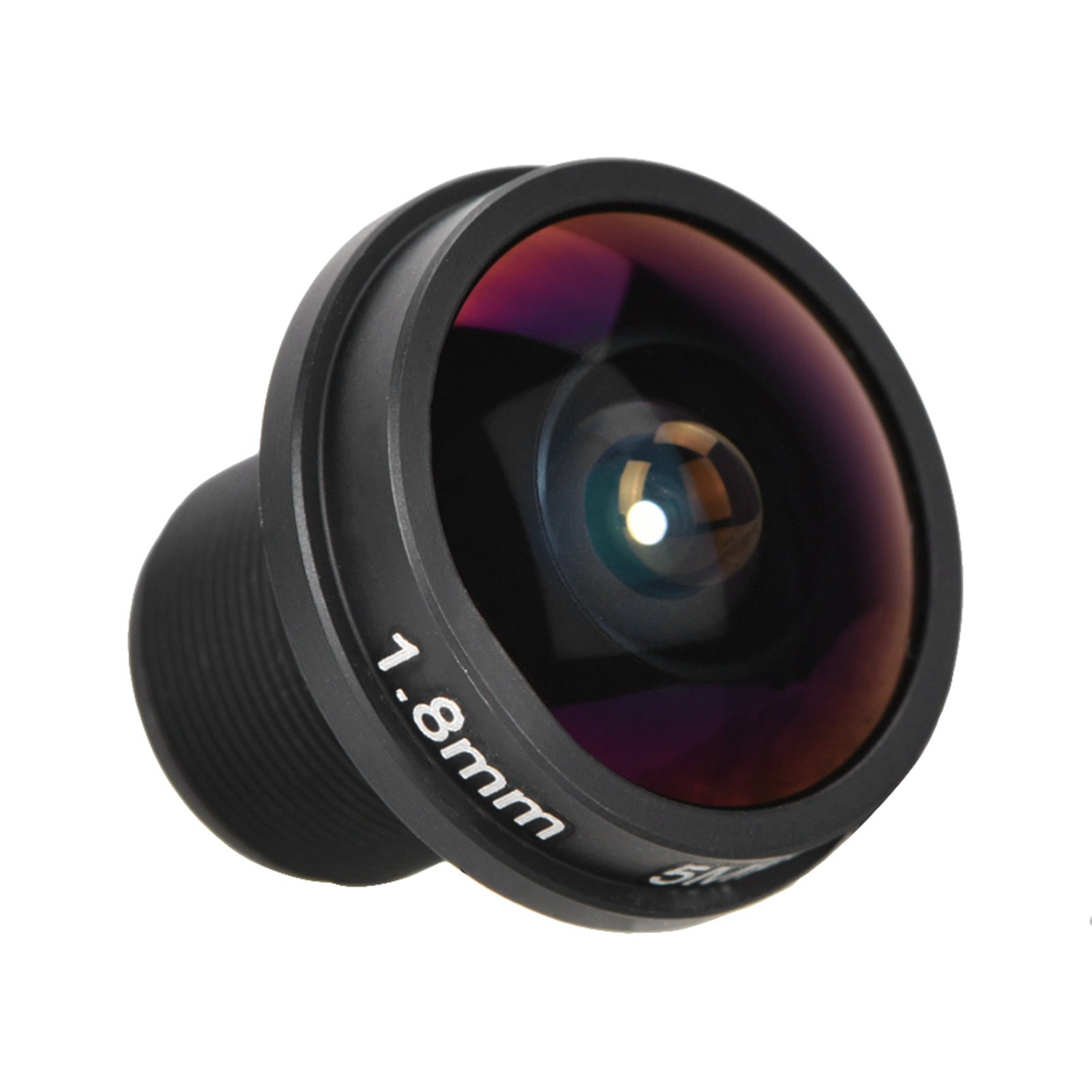 BIMZUC 1.8mm 180 Degree Wide Angle Fisheye Camera Lens 5MP HD CCTV Lens M12x0.5 Thread for 1/3inch 1/4inch CCD Chipsets Metal Body Surveillance Camera Lenses (0.3 oz / 8 g)