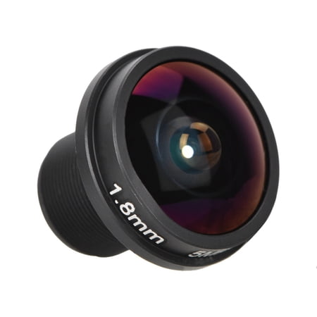 Rupoun 1.8mm 180° Wide Angle Fisheye CCTV Camera Lens 5MP HD M12 Mount for Security Systems (0.07 inches / 1.8 mm Focal Length)