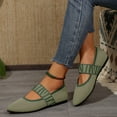 thumbnail image 2 of Mepaouo Women's Flats Shoes Pointed Toe Knitted Dress Mary Jane Comfortable Soft Ballet Slip on Loafers, 2 of 8