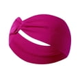 thumbnail image 2 of Unisex Running Fitness Headband for Sports Yoga Sweatproof Elastic Cotton Headscarf, Moisture Wicking Sweatband for Men Women, Dark Purple, 2 of 4