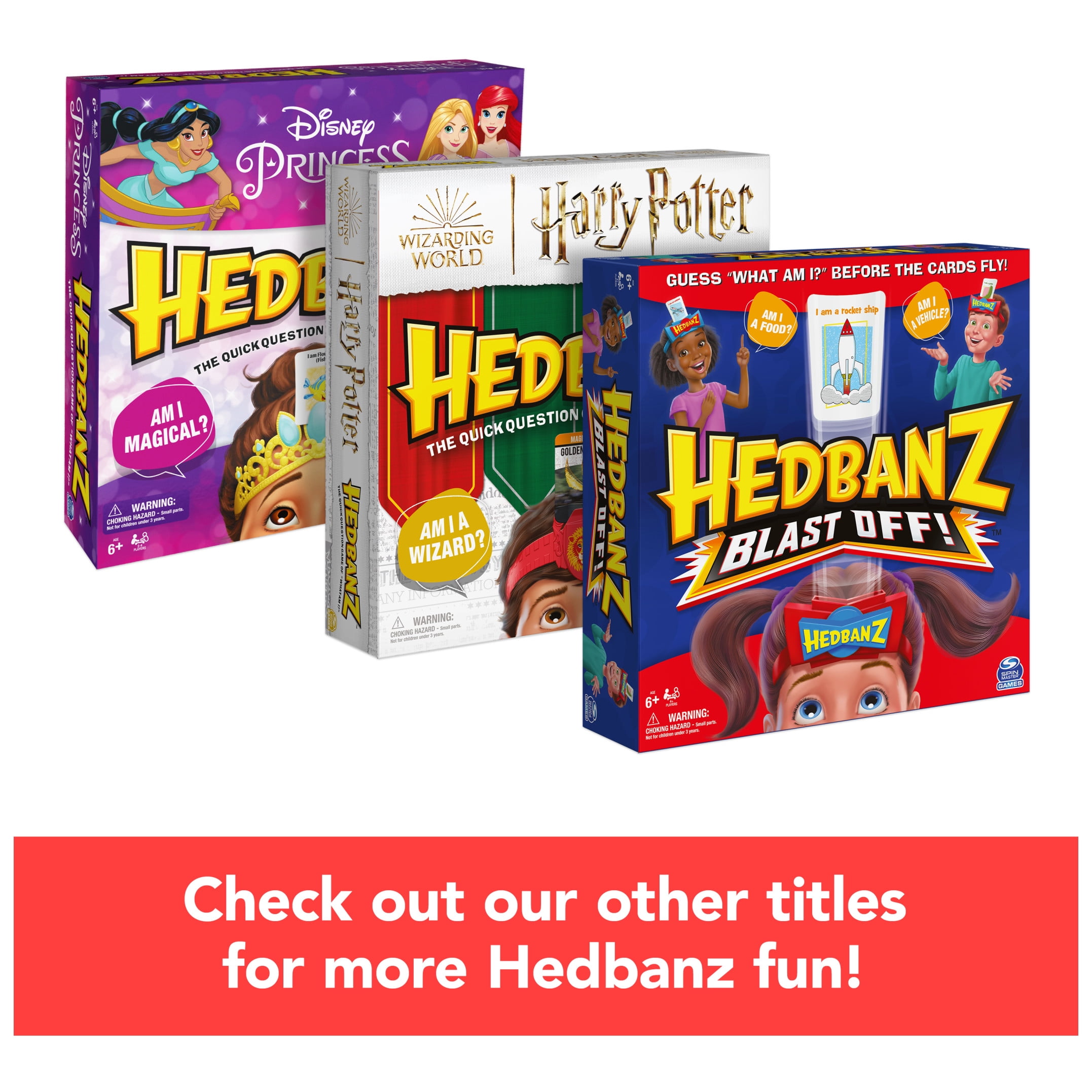 Hedbanz Picture Guessing Game with 25 Bonus Cards, for Kids Ages 6+, Walmart Exclusive