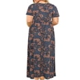 thumbnail image 3 of Uhndy Women Plus Size Maxi Dress Long Dresses Boho Summer Floral Dresses with Pockets, 3 of 4
