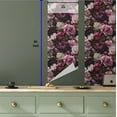 thumbnail image 5 of Ambesonne Dark Floral Peel & Stick Wallpaper for Home, Flowers Spring Poems, 13"x36", Plum Maroon and Pink, 5 of 5