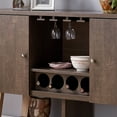 thumbnail image 5 of Furniture of America Amani Buffet with Wine Rack, Walnut Oak, 5 of 6