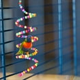 thumbnail image 4 of Visland Bird Cage Toy Colorful Beads Resting and Playing Leisure Toys Parrot Climbing Wood Swing Toy for Small Medium Parrots, 4 of 7