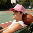 thumbnail image 3 of TELOLY 2026 New Baseball Cap Men and Women Outdoor Breathable Maga Hat Four Seasons Solid Color Fashionable and Versatile for Outdoor Travel Casual Sports Womens Hats Pink, 3 of 6