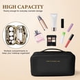 thumbnail image 4 of BEMS-Bolsa de cosméticos grande negra, bolsa de cosméticos de viaje con asa,, 4 of 5