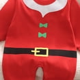 thumbnail image 4 of Ulanda Newborn Baby Boy Girl Christmas Outfit My First Christmas Romper Jumpsuit Gender Neutral Baby Clothes (Red, 0-3 Months), 4 of 4