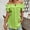 Green, variant on Women's Off-Shoulder Ruffle Romance Top - Adjustable Drawstring & Button-Front Blouse for Resort Wear Blue，S