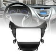 thumbnail image 1 of 9 Inch Car Radio Stereo Fascia GPS Navigation Panel Frame for Elantra 2011–2014 Black ABS Material, 1 of 7