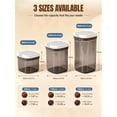 thumbnail image 6 of Airtight Coffee Canister with Magnetic Spoon, 0.8L BPA-Free Plastic Coffee Container for 8oz Ground Coffee & Beans, Dual Seal Locking Lid, Dark Brown Pantry Storage Jar, 6 of 8