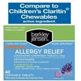 Children's Loratadine 24 Hour NonDrowsy Allergy Chewable Tablet, 5Mg