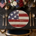 thumbnail image 1 of Independence Day Placemat | Patriotic Holiday Table Mat for Dining Decor | Washable Heat Resistant Polyester Placemat Set for 4th of July Party | Home Kitchen Table Protection, 1 of 6