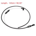 thumbnail image 2 of 36" Car Vehicle Throttle Cable Braided Stainless Steel Universal Accelerator Black, 2 of 4