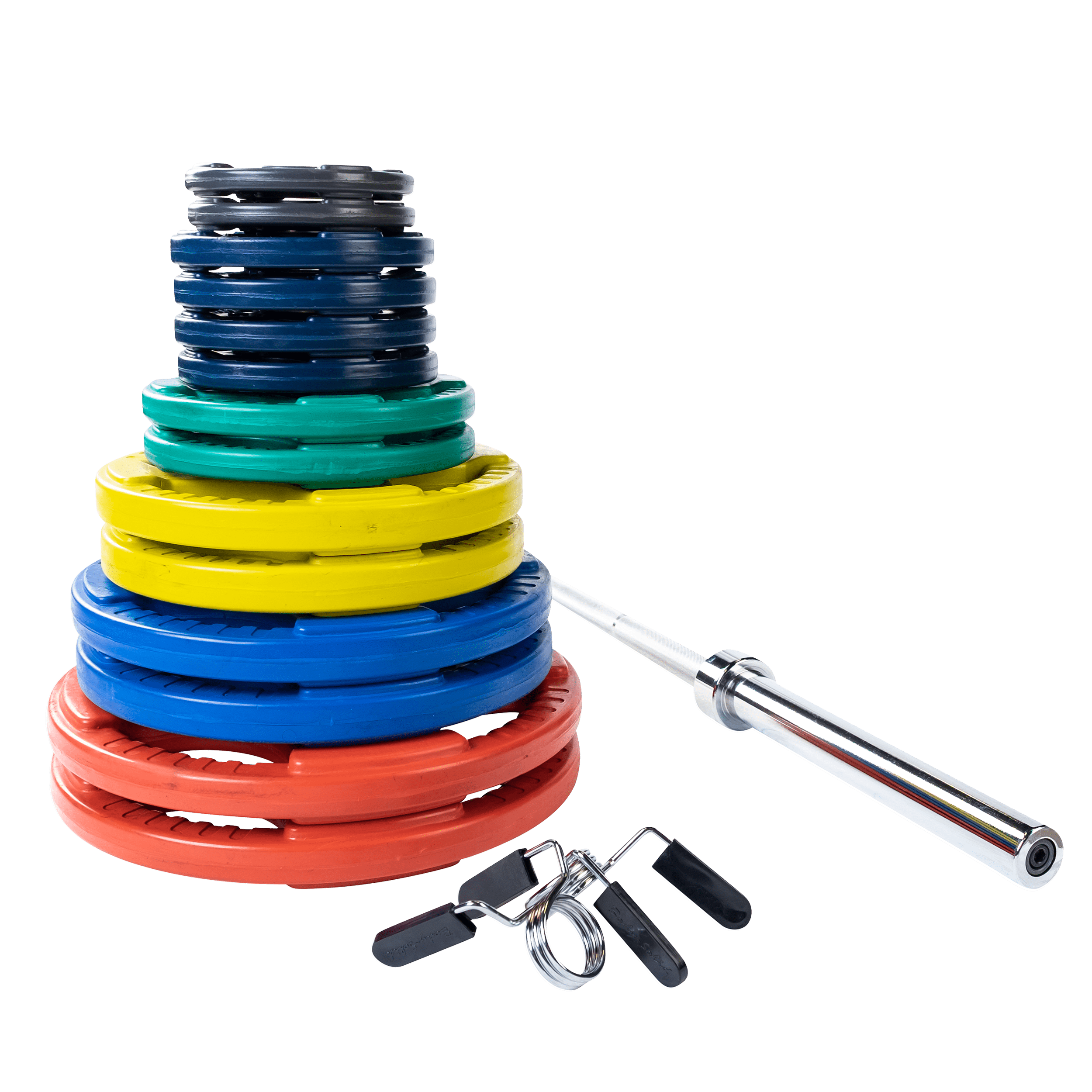 Body Solid ORC300S Colored 300lb Olympic Weight Set