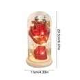 thumbnail image 3 of Fmbmuo Preserved Flower Mood Light Red Glass Cover Valentine's Decorative Lights, Art Deco Plastic Pearlescent Table Lamp Romantic Gift for Her, 3 of 5