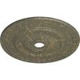 thumbnail image 3 of 29 1/2"OD x 3 5/8"ID x 1 5/8"P Sunflower Ceiling Medallion (Fits Canopies up to 5 5/8"), Hand-Painted Witch Hazel Crackle, 3 of 5