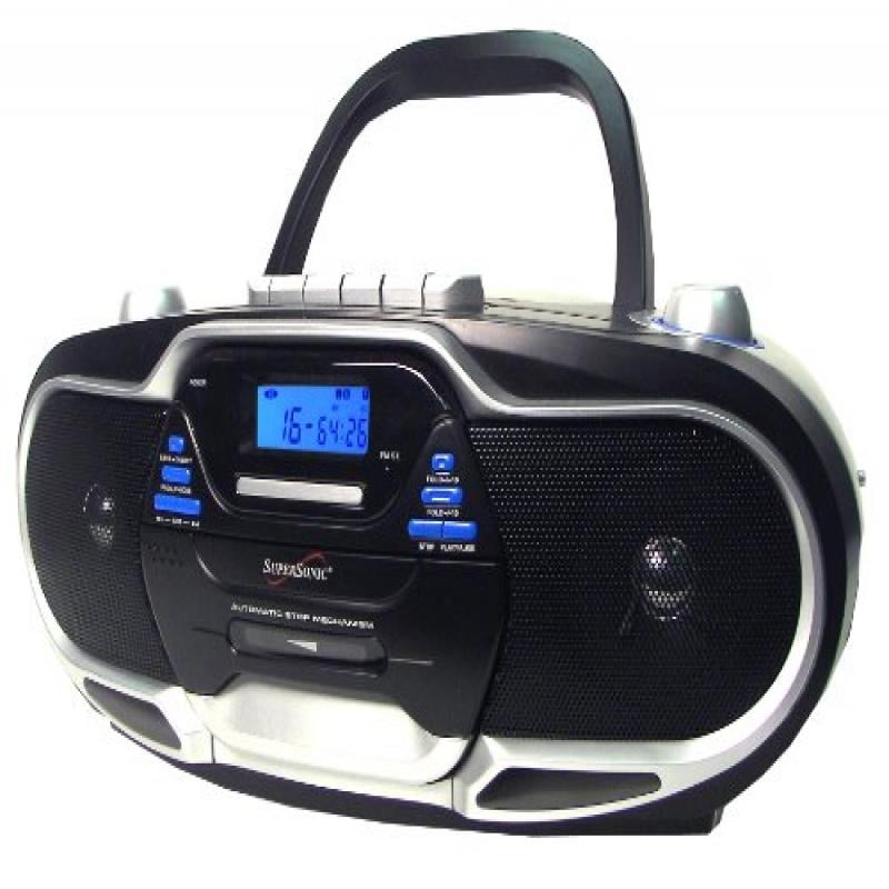Supersonic SC744 CD Boombox with MP3 and Cassete Player (Discontinued