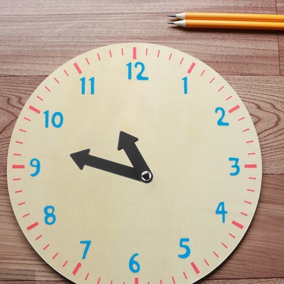 WHAMVOX 5-Pack Plastic Clock Hands for Classroom Teaching, Time Telling, School Learning Tools, Educational Clock Parts for Kids