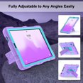 thumbnail image 3 of Funda CCMAO para Samsung Galaxy Tab A9 8.7 2023 púrpura+verde, 3 of 7