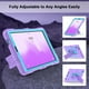 thumbnail image 3 of Funda CCMAO para Samsung Galaxy Tab A9 8.7 2023 púrpura+verde, 3 of 7