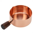 thumbnail image 1 of Rose Gold Stainless Steel Sauce Pan with Wooden Handle, Multifunctional Condiment Cup for Kitchen, Refrigerator, and Dishwasher, Durable and Easy to Clean, 1 of 8
