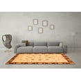 thumbnail image 3 of Ahgly Company Indoor Round Oriental Orange Traditional Area Rugs, 7' Round, 3 of 4