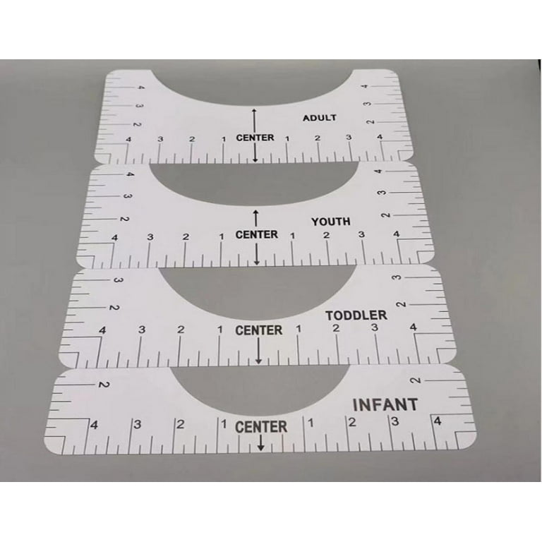 T-Shirt Ruler Guide Alignment Tool to Center Designs T-Shirt for Adult  Youth Toddler Infant (