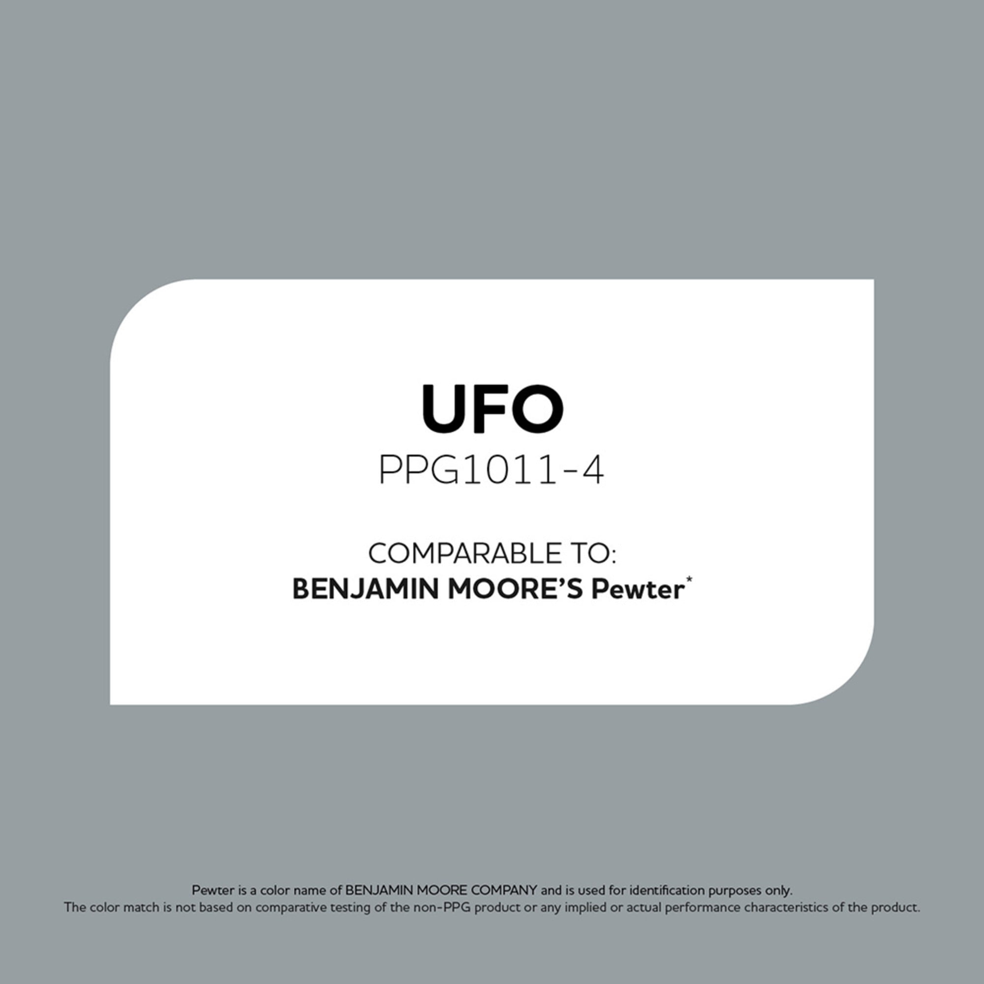 Glidden Fundamentals UFO / Gray, Flat Interior Paint, 1 Gallon