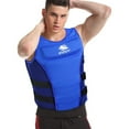 Zeraty Men Life Jacket Impact Vest Buoyancy Swimming Vest Safety Life