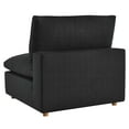 thumbnail image 5 of Modular Armchair Sofa Chair, Black, Fabric, Modern Contemporary, Living Lounge Cafe Room Hotel Lobby Hospitality, 5 of 8