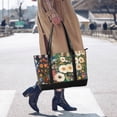 thumbnail image 4 of FORMRS Canvas Laptop Tote Bag for Women with 15.6" Computer Compartments Shoulder Handbag, Floral Garden, 4 of 7