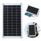 thumbnail image 5 of Panel solar 7.5W 12V Monocristalino Alta eficiencia Panel solar compacto Cargador exterior semi-flexible con clip para generador solar Campamento de Montañismo Octpeak No, 5 of 7