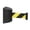 2m Black, variant on Wall Mounted Belt Barrier, Crowd Control Wall Barrier, Save Space, Telescopic Belt Queue Fence Belt for Parades, Elevator, Indoor Restaurants 300cm Black