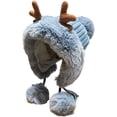 thumbnail image 2 of CoCopeaunts Beanie Hats for Women Winter Hat Cute Elk Beanies Hat Beanie Knit Skull Cap Plush Warm Winter Beanies Hat Christmas Hat, 2 of 7